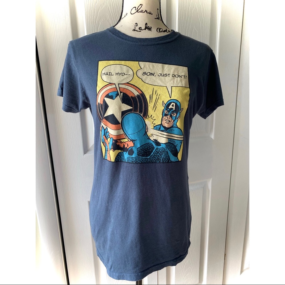 Marvel Captain America Gender Neutral T-shirt - Picture 1 of 3